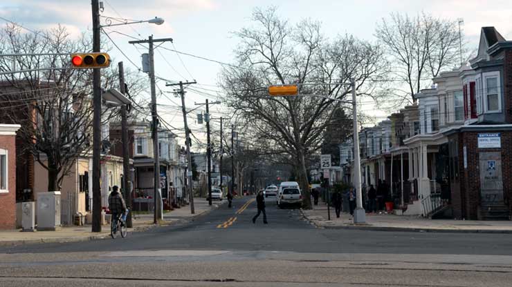 South 27th Street from Federal Street, December 2011