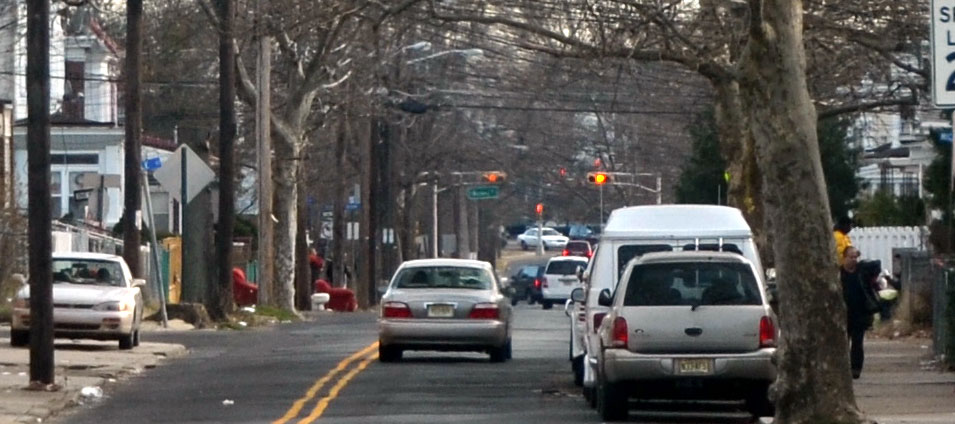 South 27th Street from Mickle Street, December 2011