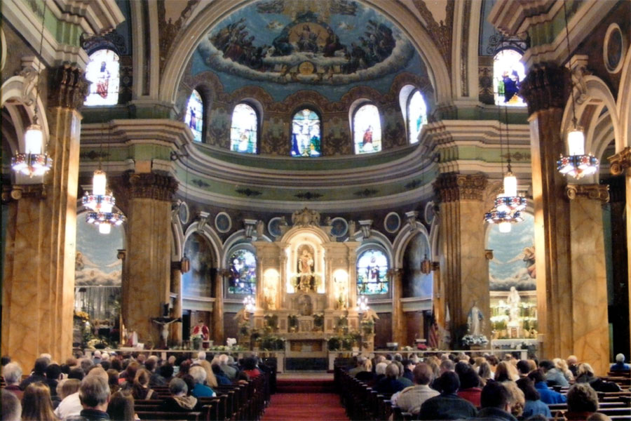 St. Joseph's Parish group photograph.