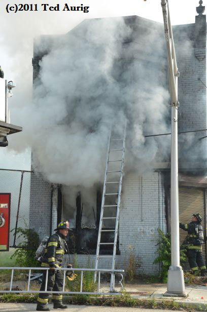 Fire at 940 Haddon Avenue, photo by Ted Aurig
