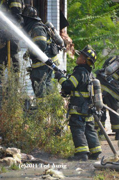 Fire at 940 Haddon Avenue, photo by Ted Aurig