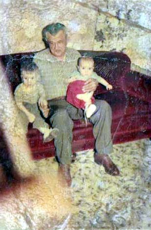 Grand-dad Rogowicz with grandsons, circa 1960