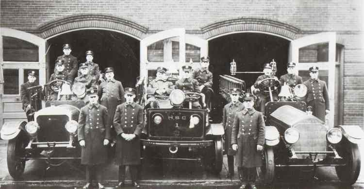 Hook & Ladder Co. 3, Hose & Chemical Co. 1 and Engine Co. 9, 1924