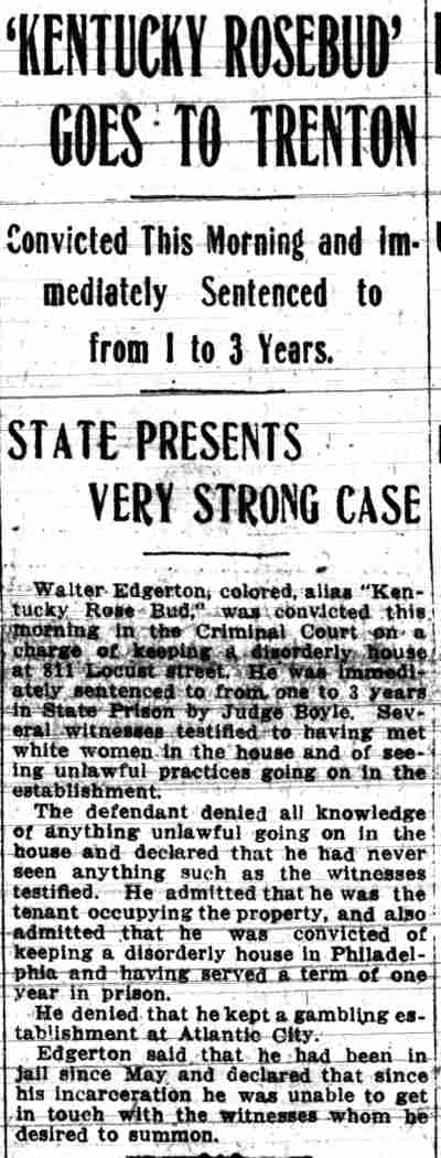 Camden Post-Telegram, October 16, 1913 — Kentucky Rosebud