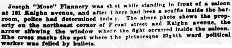 Printed caption accompanying the photograph of the saloon at 101 Kaighn Avenue
