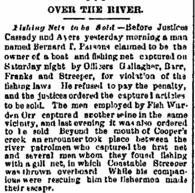 Over the River, Philadelphia Inquirer, April 27, 1880