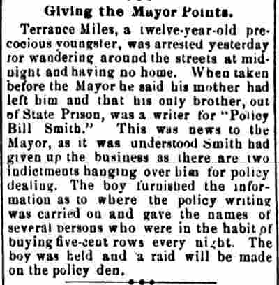Giving the Mayor Points, Camden Post, June 30, 1886