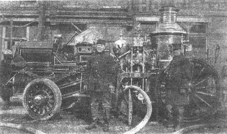 Engine Company 3 at the Kaighn Avenue Ferry Fire, January 3, 1915