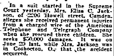 Mrs. Eliza C. Jackson