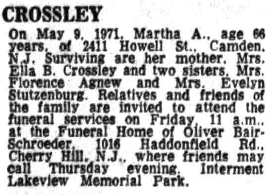 Martha A. Crossley