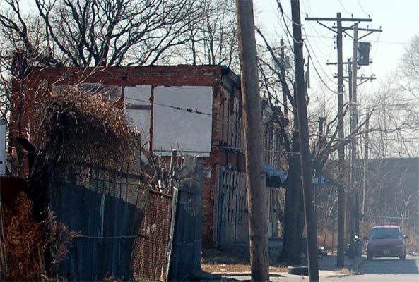 Looking west on Howell Street towards Stewart Street, February 25, 2009