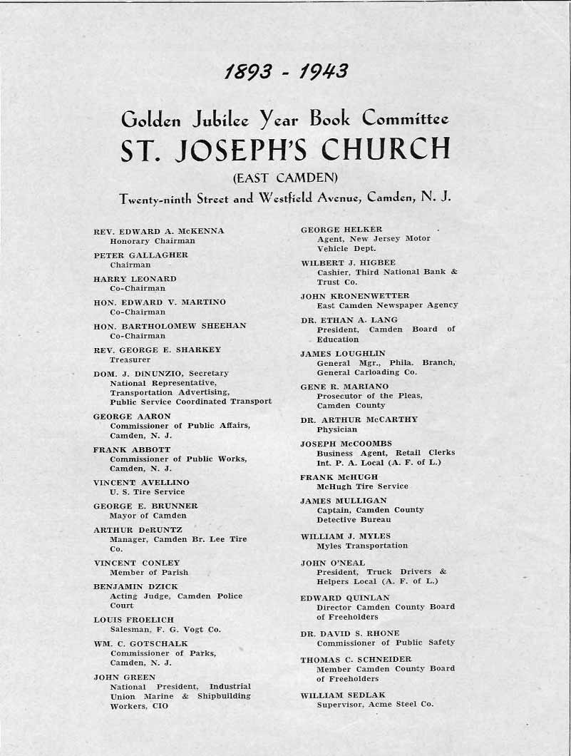 Golden Jubilee Year Book, page 1