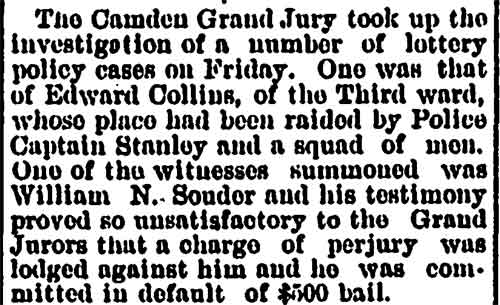 Grand Jury Investigates Lottery Policy Cases newspaper clipping