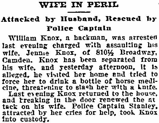 Wife in Peril newspaper clipping