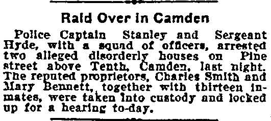 Raid Over in Camden newspaper clipping