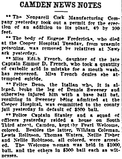Camden News Notes newspaper clipping