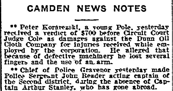 Camden News Notes newspaper clipping