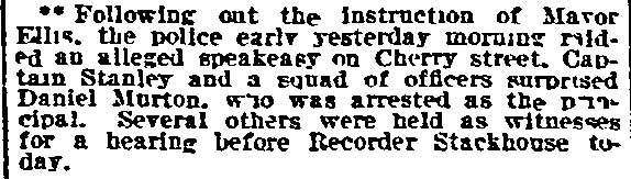 Philadelphia Inquirer, September 18, 1911 — news brief