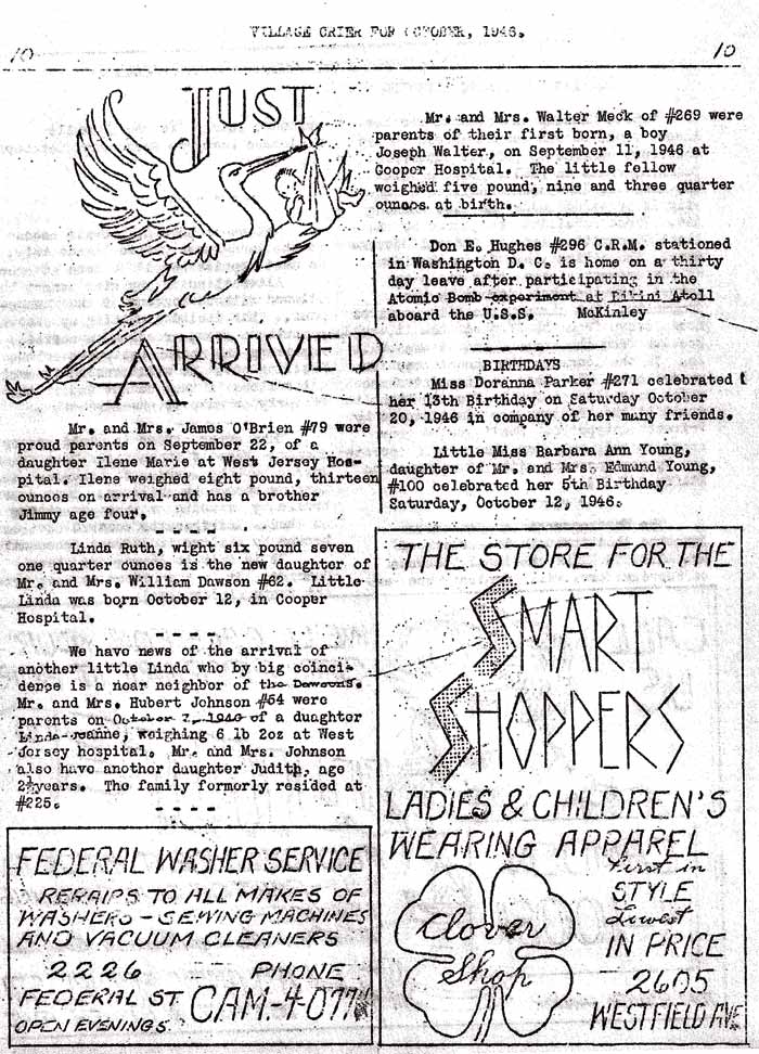 Village Crier, October 1946, page 10