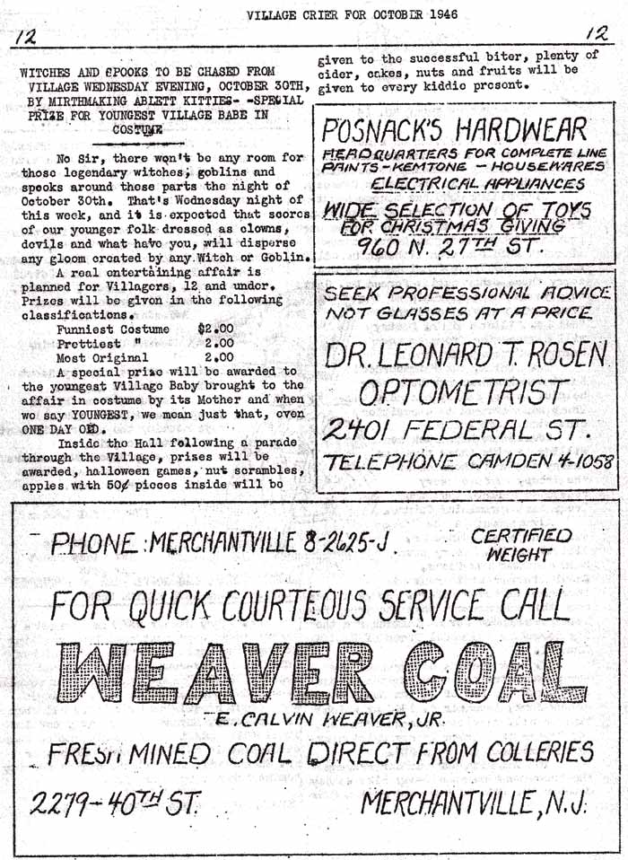 Village Crier, October 1946, page 12