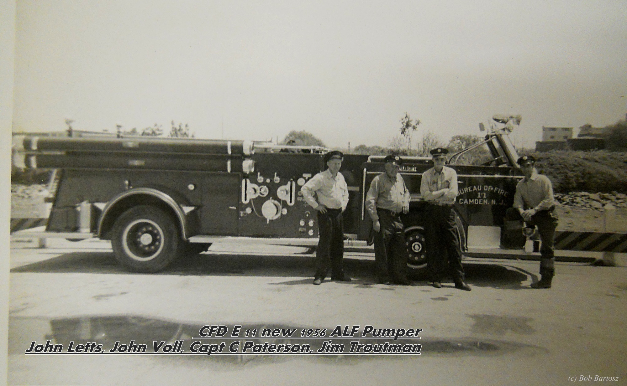 Engine 11's 1956 American LaFrance pumper, photo by Bob Bartosz