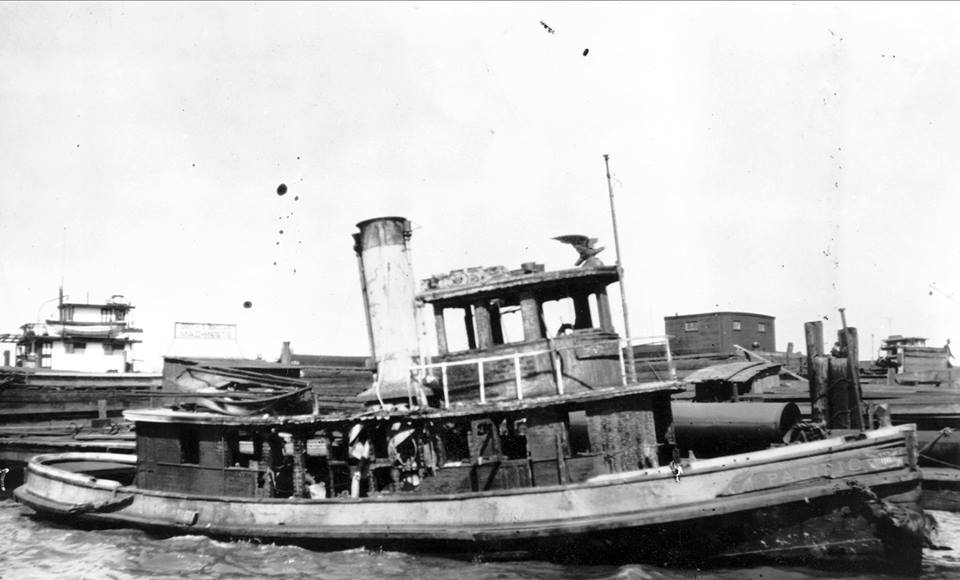 The tug Pacific at a Camden dock in later years