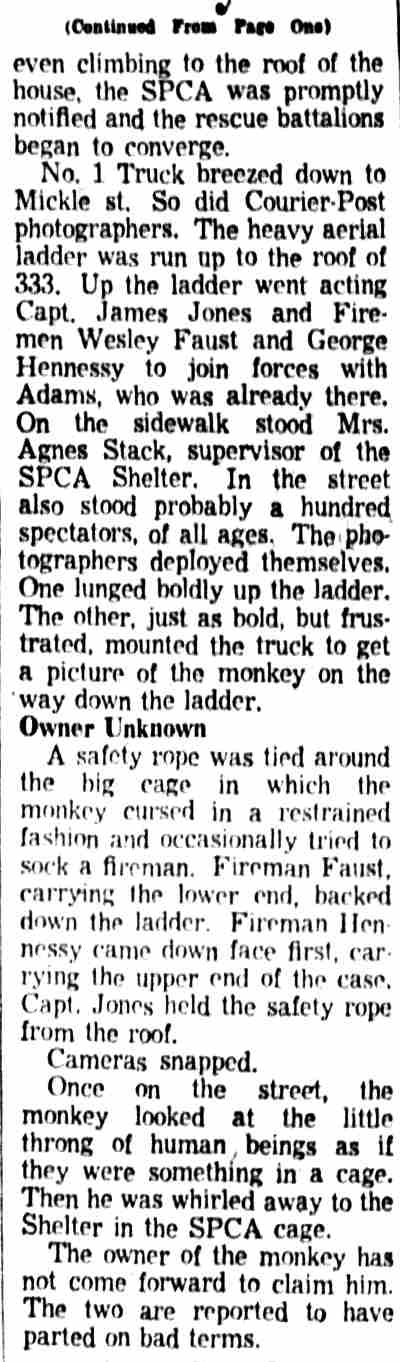 Camden Courier-Post page 3 continuation column, August 20, 1954