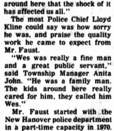 Detail of the Pottstown Mercury continuation column, May 23, 1977
