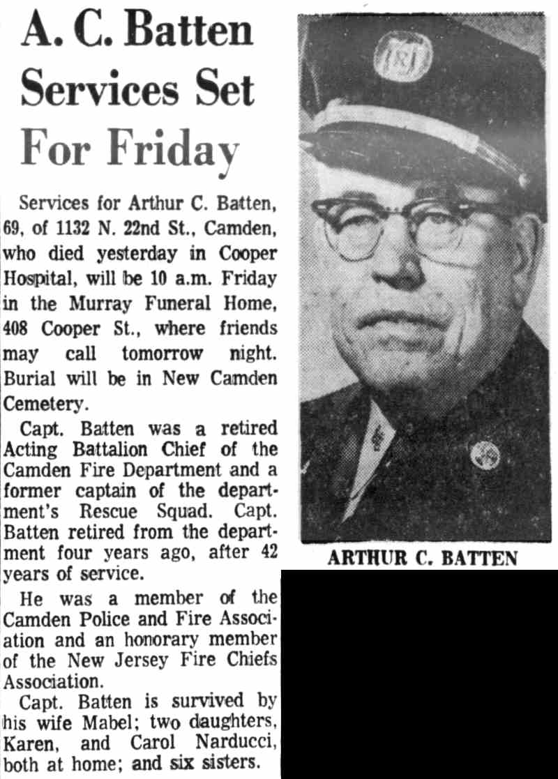 A. C. Batten Services Set For Friday