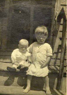 John F. Letts and his brother Charlie and a friend on Howell Street