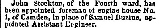 Philadelphia Inquirer, April 21, 1885