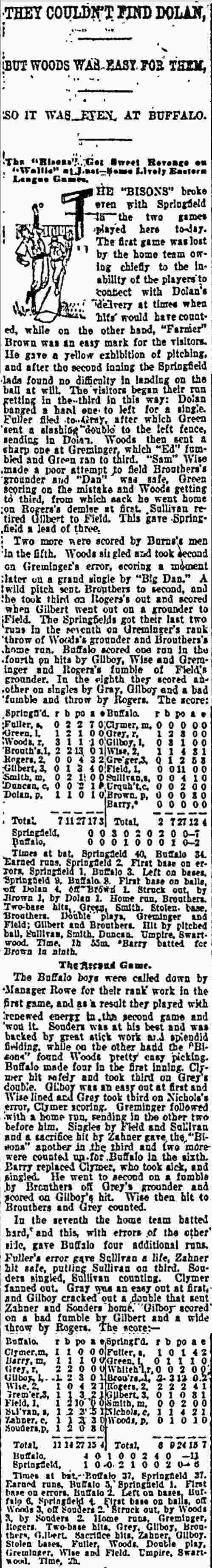 Springfield Massachusetts Republican, July 25, 1897, They Couldn't Find Dolan