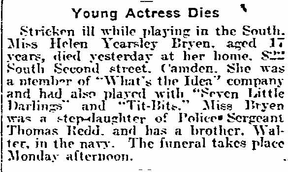 Thomas Reed, 800 block North 2nd Street, Philadelphia Inquirer, May 17, 1918