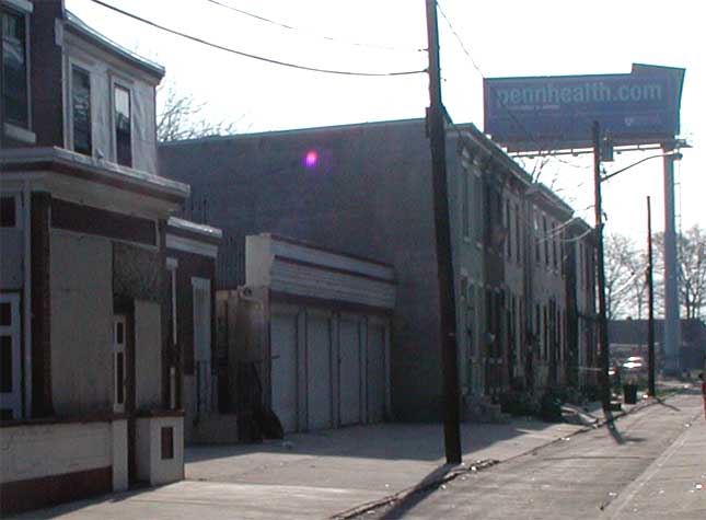 Birch Street end of North 2nd Street, view 1, April 18, 2004