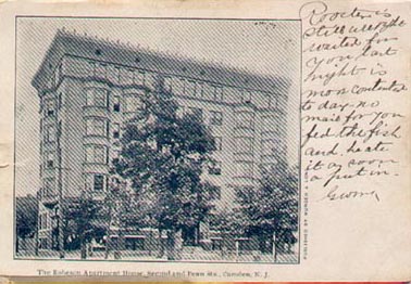 Robeson Apartments near North 2nd and Penn Streets, postcard