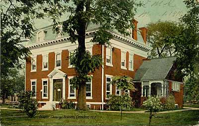 Cooper Library at Cooper Street and North 2nd Street, postcard