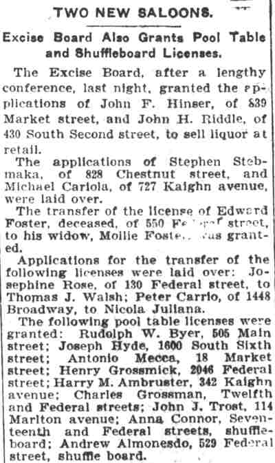 430 South 2nd Street, John H. Riddle, Camden Post-Telegram