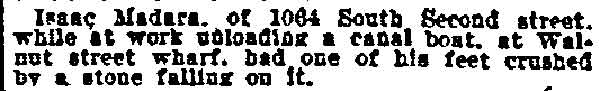1064 South 2nd Street, Philadelphia Inquirer, September 1, 1999