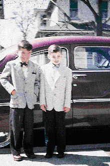 John Fitzgerald (left) and Ron Blizard — Easter, 1956