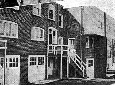 Rear of North 32nd Street row homes, 1925