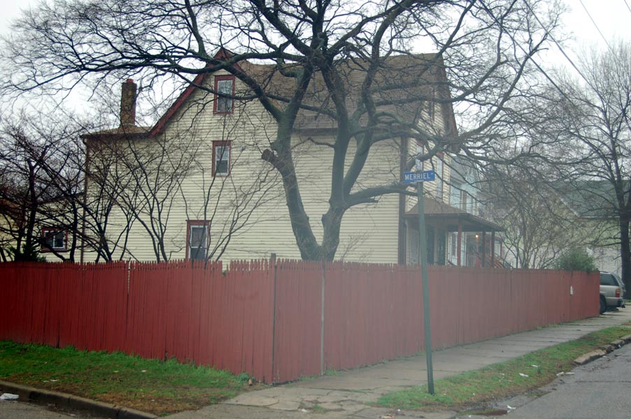 Southeast corner of Merriel Avenue & North 35th Street, April 3, 2009