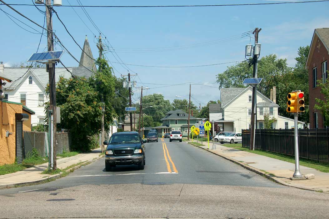 North 36th Street as seen from Federal Street, August 6, 2011