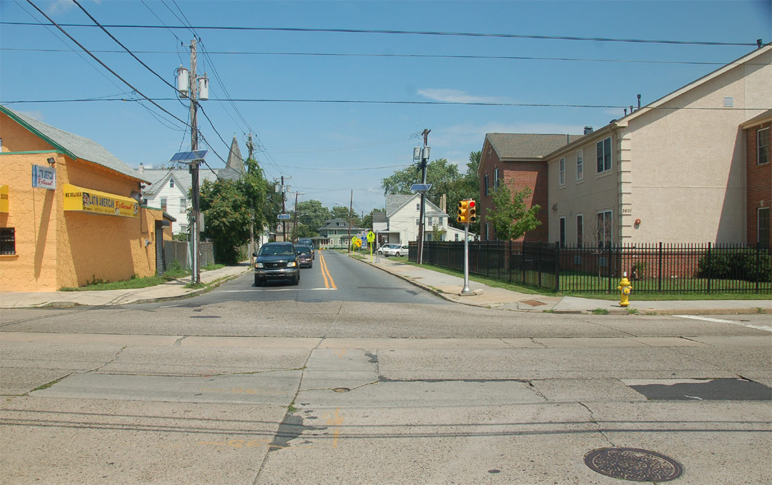 North 36th Street as seen from Federal Street, August 6, 2011
