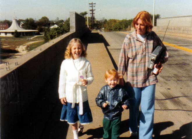 Looking west towards Cramer Hill on the North 36th Street bridge, 1980