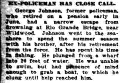 Ex-Policeman Has Close Call