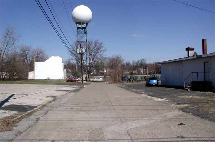 Looking north from Federal Street on North 39th Street, March 13, 2004
