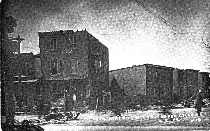 607 & 609 North 3rd Street. After the 1885 Cyclone.