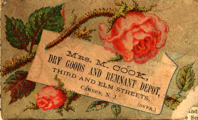 529 North 3rd Street. 1883-1885 Mrs. Mary Cook Dry Goods.