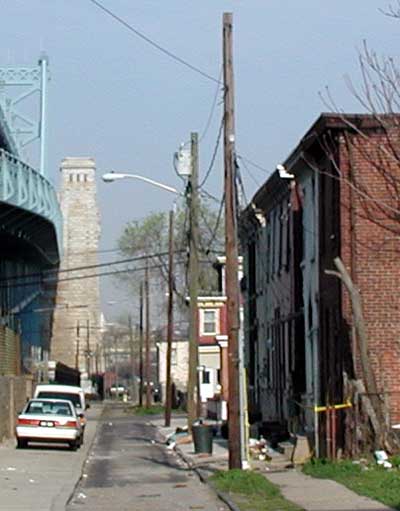 Birch Street West from North 3rd Street. April 18, 2004.