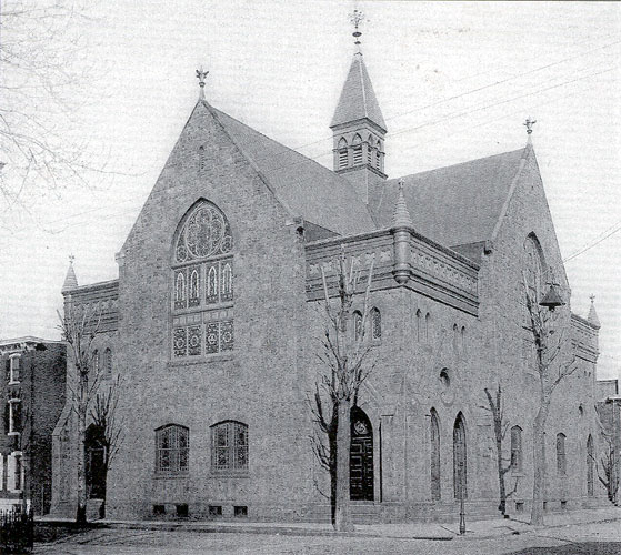 500-506 North 3rd Street. 1870-1924 Tabernacle Methodist Episcopal Church. Photograph from 1893.